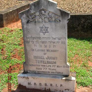TEITELBAUM Israel Judah -1945