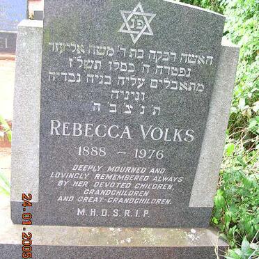 VOLKS Rebecca 1888-1976