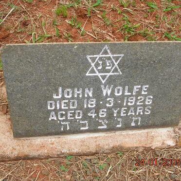 WOLFE John -1926