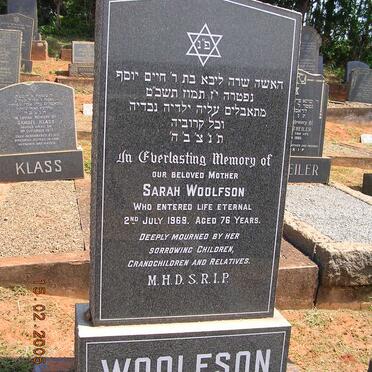 WOOLFSON Sarah -1969