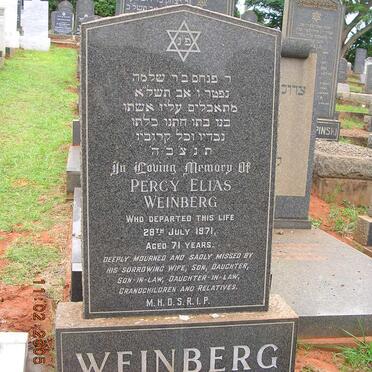 WEINBERG Percy Elias -1971