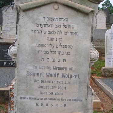 WOLPERT Samuel Woolf -1924