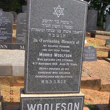 WOOLFSON Morris -1959