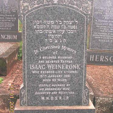 WEINERONK Isaac -1961
