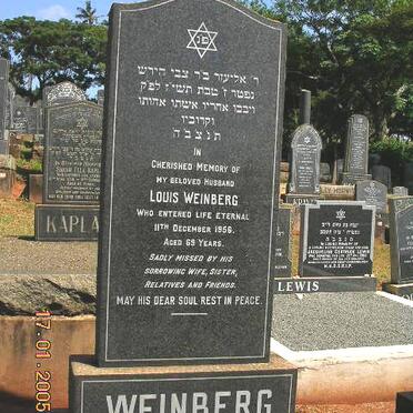 WEINBERG Louis -1956