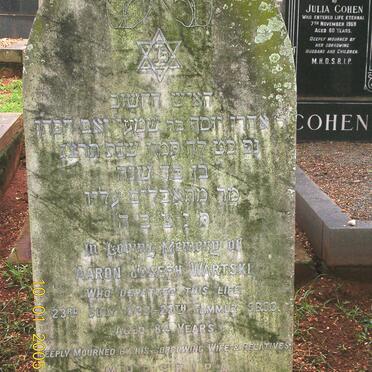 WARTSKI Aaron Joseph -1933