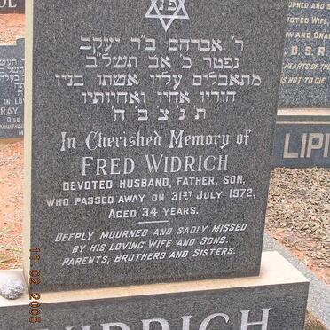 WIDRICH Fred -1972