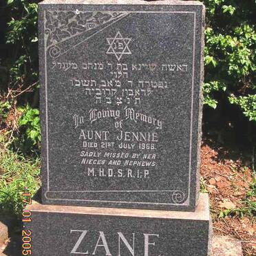 ZANE Jennie -1968