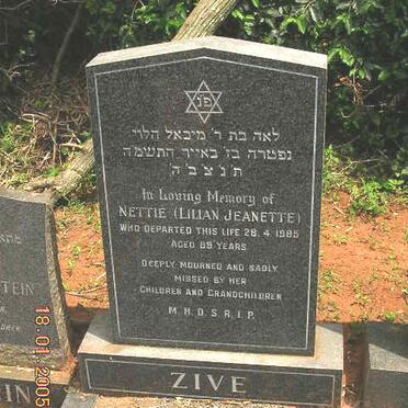 ZIVE Lilian Jeanette -1985