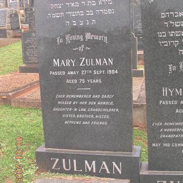 ZULMAN Mary -1984