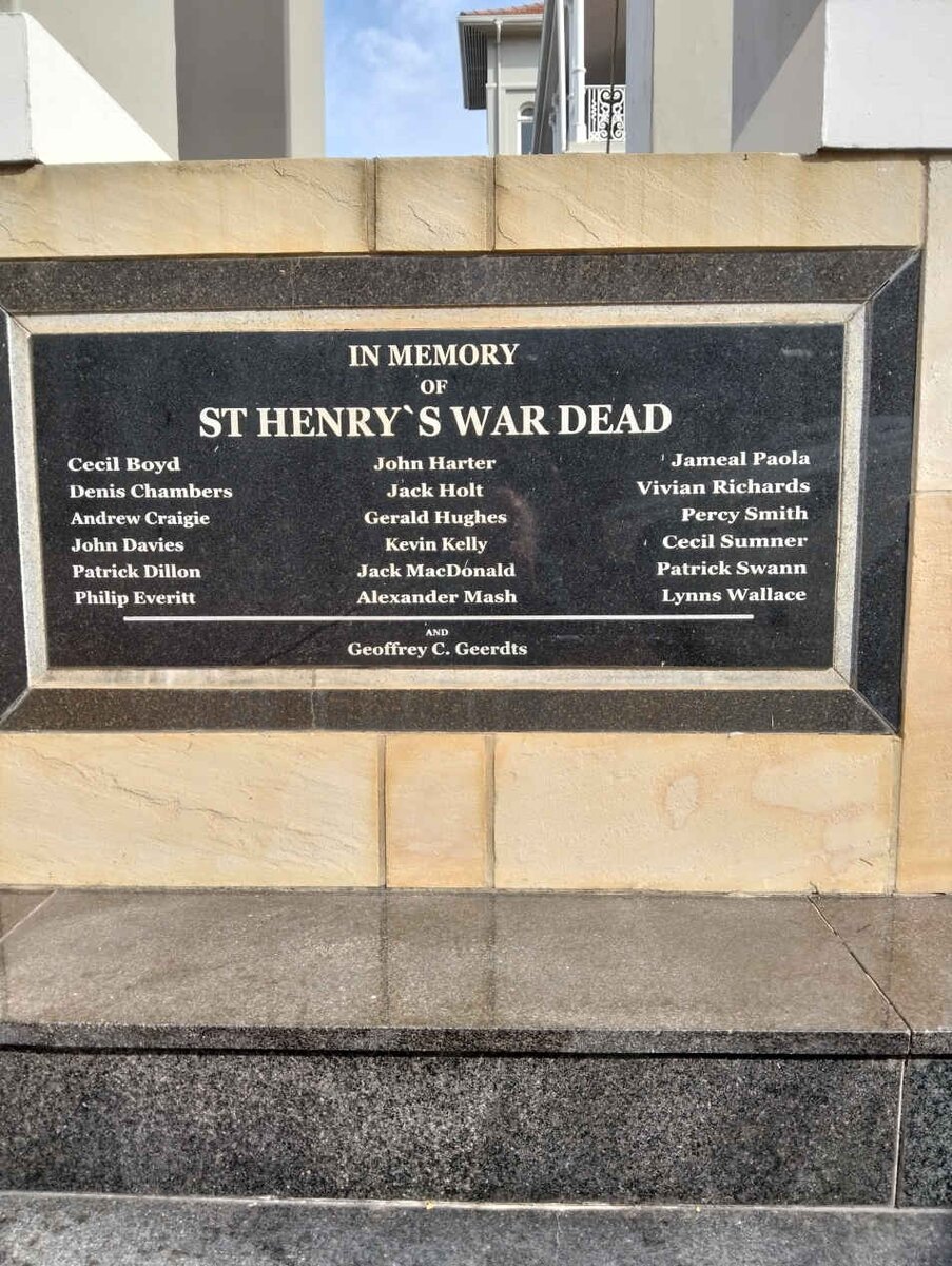 7. In Memory of St Henry´s War Dead - see names