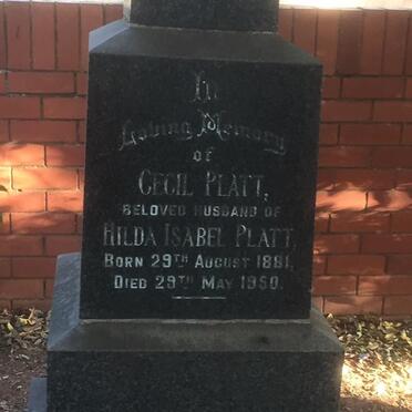 PLATT Cecil 1881-1950