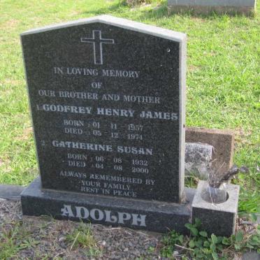 ADOLPH   Catherine Susan 1932-2000 :: ADOLPH Godfrey Henry James 1957-1974