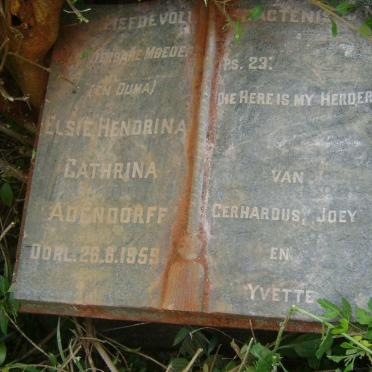 ADENDORFF Elsie Hendrina Cathrina -1959