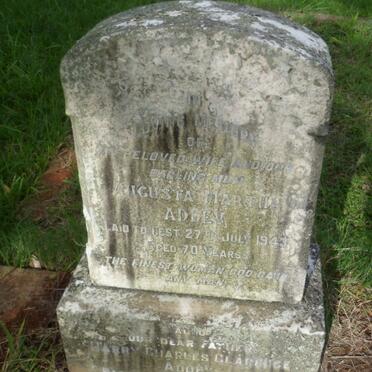 ADDEY Harry Charles Clarence -1949 &amp; Augusta Martha -1943