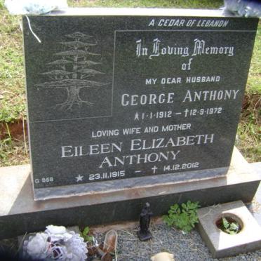 ANTHONY George 1912-1972 &amp; Eileen Elizabeth 1915-2012