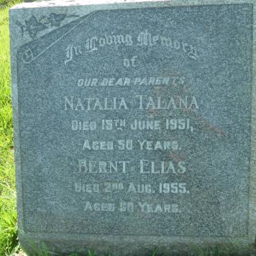 ANDERSON Bernt Elias -1955 &amp; Natalia Talana -1951