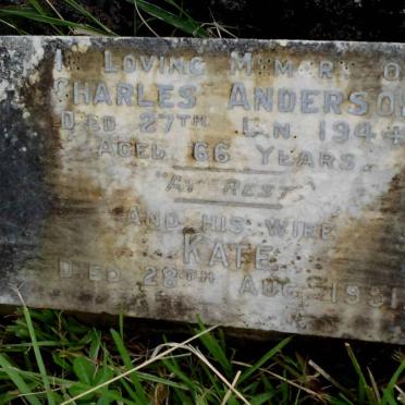 ANDERSON Charles -1944 &amp; Kate -1951