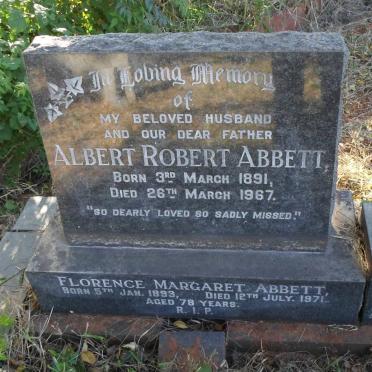 ABBETT Albert Robert 1891-1967 &amp; Florence Margaret 1893-1971 :: SUTTON Stan 1916-1970