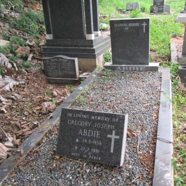 ABDIE Gregory Joseph 1959-1981