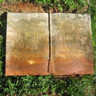 ALLUM Arthur Albert -1962 &amp; Lilian May -1971