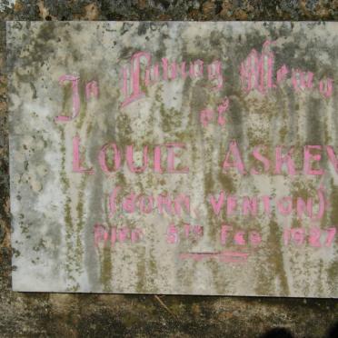 ASKEW Louie nee VENTON -1927