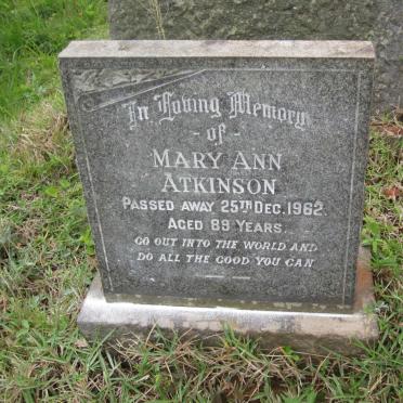 ATKINSON Mary Ann -1962