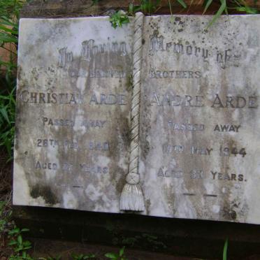 ARDÉ Christian -1940 :: ARDÉ Andre -1944