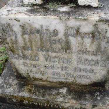 ARCHER Ronald Victor -1940