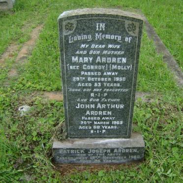 ARDREN John Arthur -1965 &amp; Mary CONROY -1950 :: ARDREN Patrick Joseph -1960
