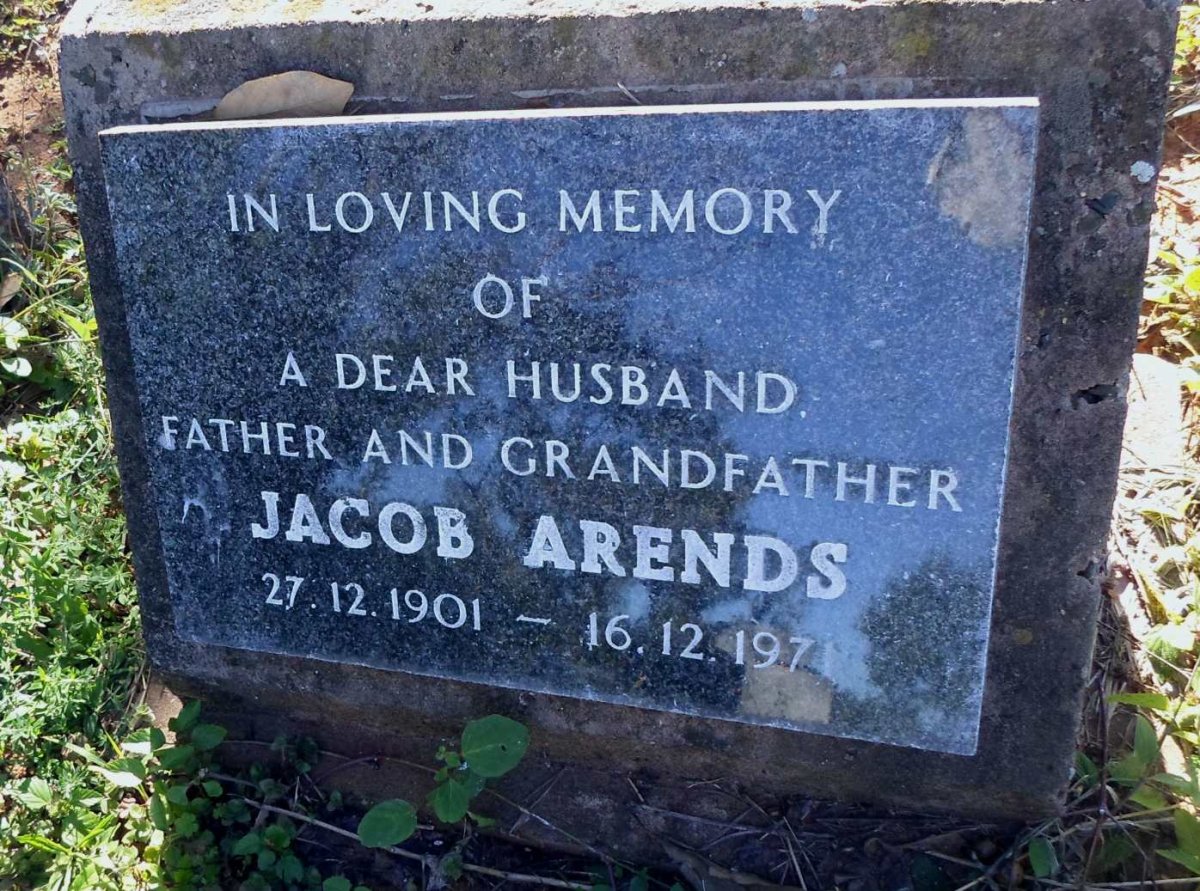 ARENDS Jacob 1901-1971