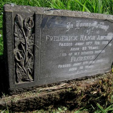 ARCHBELL Frederick Haigh -1959 &amp; Florence -1962