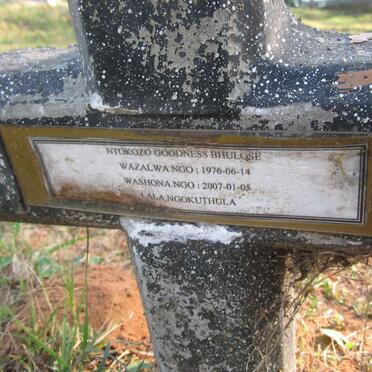 BHULOSE Ntokozo Goodness 1976-2007