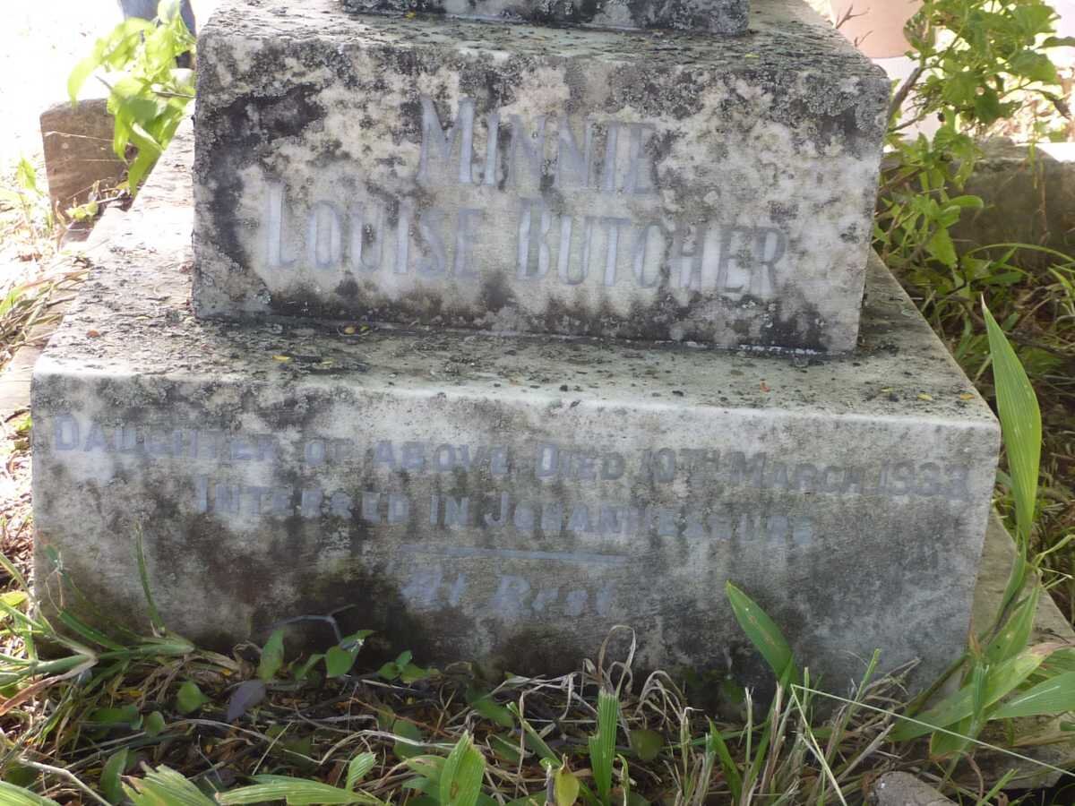 BUTCHER Minnie Louise -1933