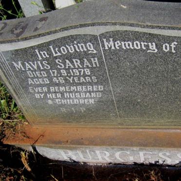 BURGESS Mavis Sarah -1978