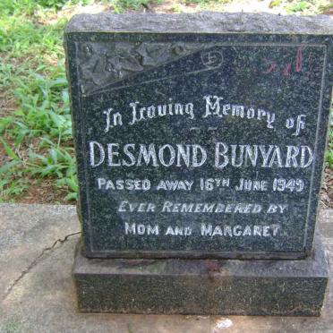 BUNYARD Desmond -1949
