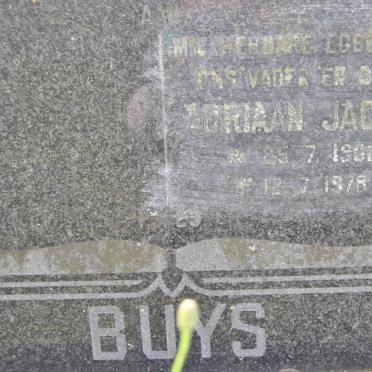 BUYS Adriaan Jacob 1906-1978