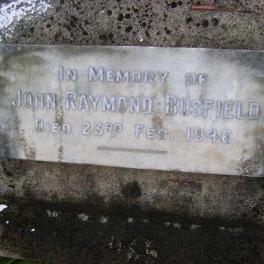BUSFIELD John Raymond -1946