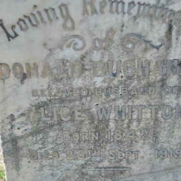 BUCHANAN Donald 1842-1919