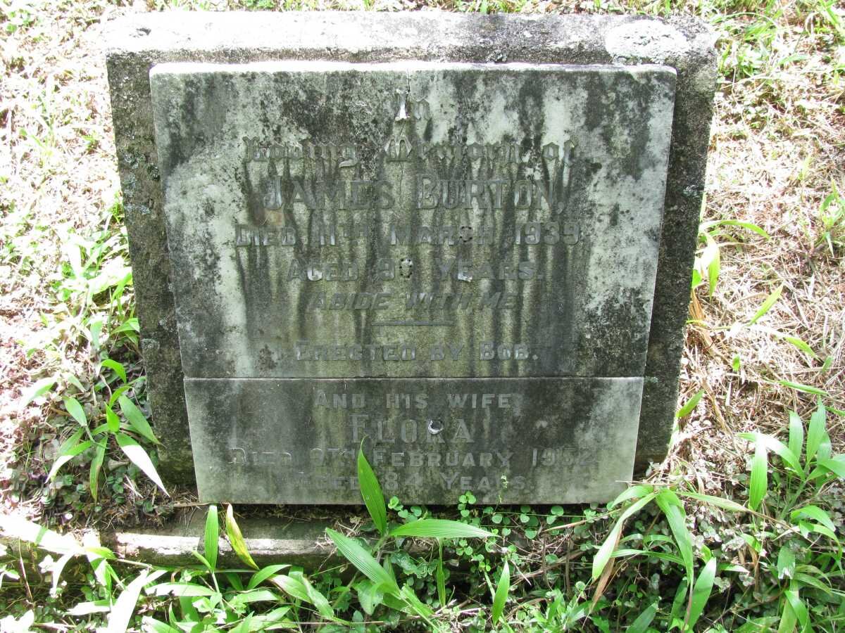 BURTON James -1939 &amp; Flora -1952