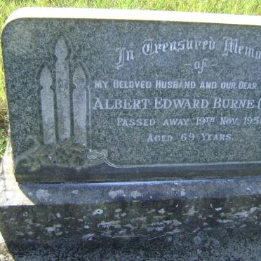 BURNE Albert Edward -1958
