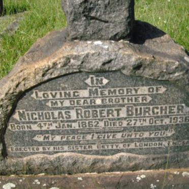 BURCHER Nicholas Robert 1862-1936 