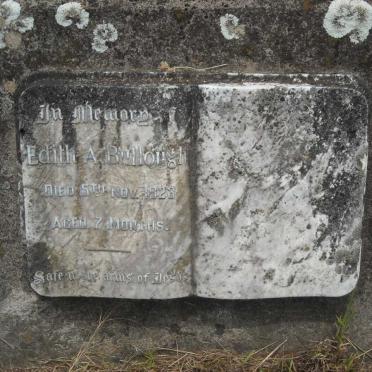 BULLOUGH Edith A. -1923