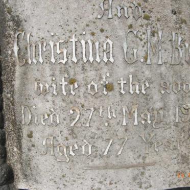 BULLEY Christina G.M. -1951