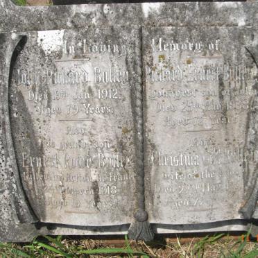BULLEY John Richard -1912 :: BULLEY Ernest Rowe -1918 ::  BULLEY Richard Ernest -1938 &amp; Christina G.M. -1951
