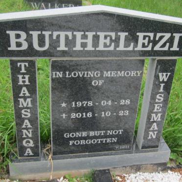 BUTHELEZI Thamsanqa Wiseman 1978-2016