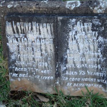 BUTLER William James -1930 &amp; Mary Ann MILLS -1945