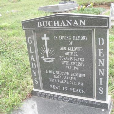 BUCHANAN Gladys 1928-1994 :: BUCHANAN Dennis 1950-1951