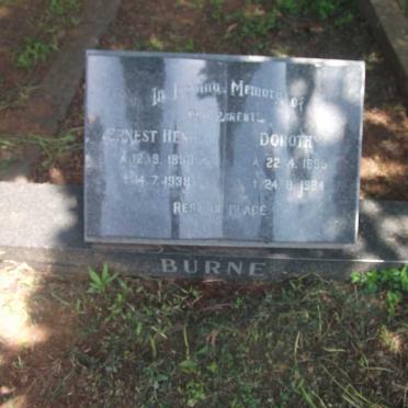 BURNE Ernest Henry 1880-1938 &amp; Dorothy 1895-1984