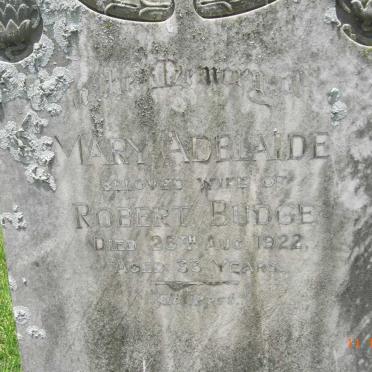 BUDGE Mary Adelaide -1922
